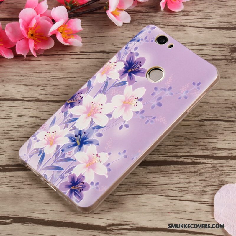 Etui Huawei Nova Silikone Lilla Telefon, Cover Huawei Nova Beskyttelse Trend