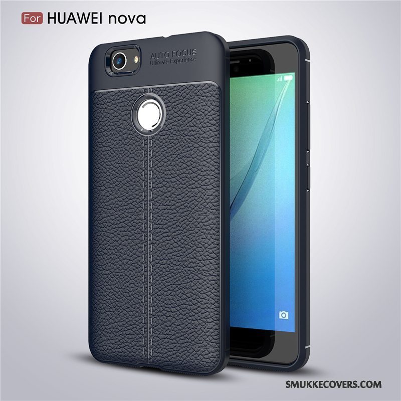 Etui Huawei Nova Silikone Telefonanti-fald, Cover Huawei Nova Beskyttelse Trend Rød
