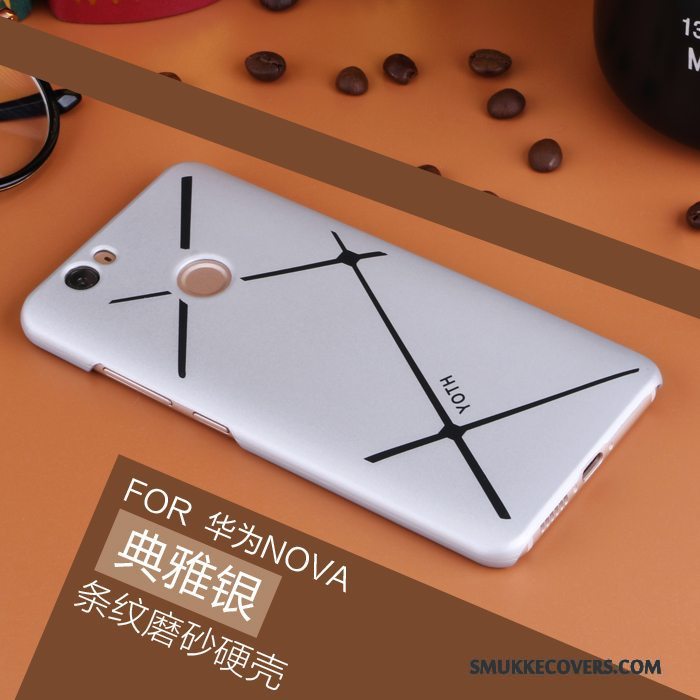 Etui Huawei Nova Support Hård Tynd, Cover Huawei Nova Beskyttelse Nubuck Telefon