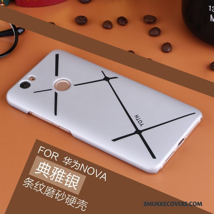 Etui Huawei Nova Support Hård Tynd, Cover Huawei Nova Beskyttelse Nubuck Telefon