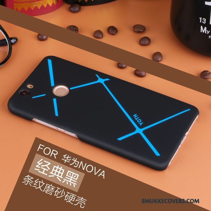 Etui Huawei Nova Support Hård Tynd, Cover Huawei Nova Beskyttelse Nubuck Telefon
