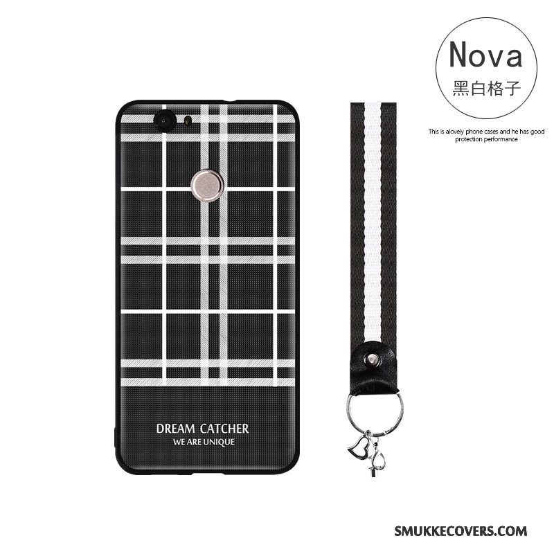 Etui Huawei Nova Tasker Telefonsimple, Cover Huawei Nova Relief Anti-fald Ternede