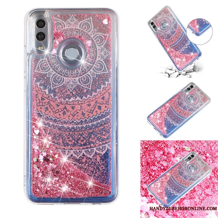 Etui Huawei P Smart 2019 Anti-fald Quicksand, Cover Huawei P Smart 2019 Sort Telefon