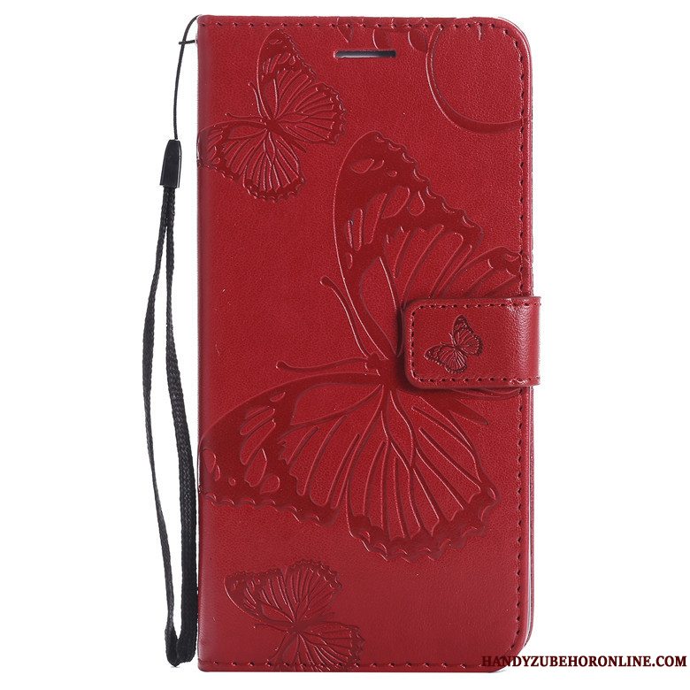 Etui Huawei P Smart+ 2019 Beskyttelse Grøn Telefon, Cover Huawei P Smart+ 2019 Blød Sommerfugl Blomster Anti-fald