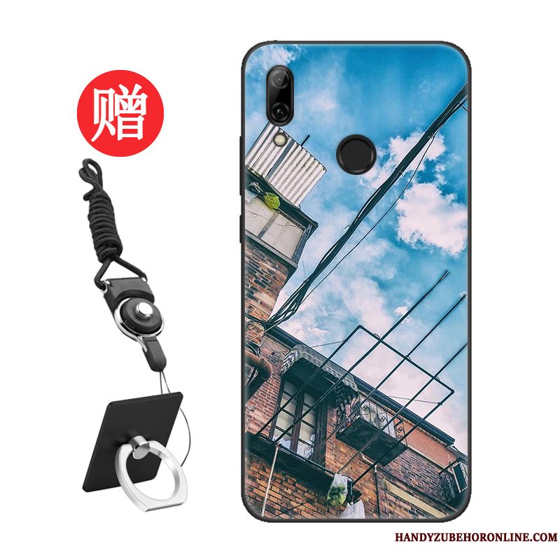 Etui Huawei P Smart 2019 Beskyttelse Nubuck Trend, Cover Huawei P Smart 2019 Tasker Sort Af Personlighed