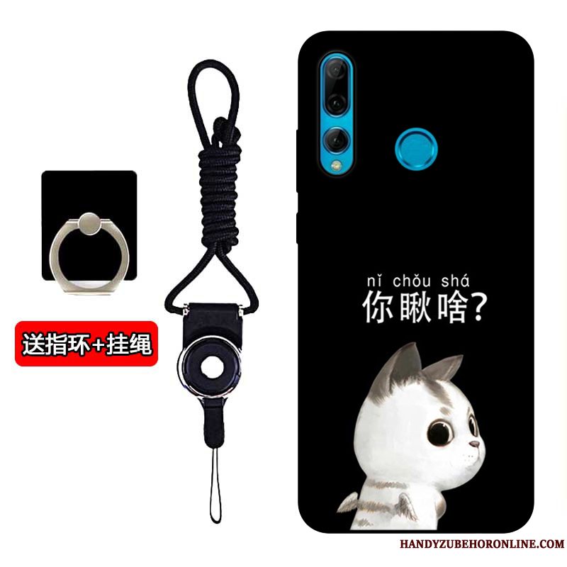 Etui Huawei P Smart+ 2019 Beskyttelse Sort Anti-fald, Cover Huawei P Smart+ 2019 Silikone Telefonelskeren