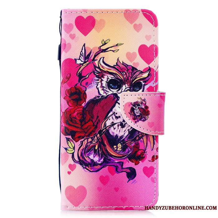 Etui Huawei P Smart 2019 Beskyttelse Ungdom Telefon, Cover Huawei P Smart 2019 Cartoon Lilla