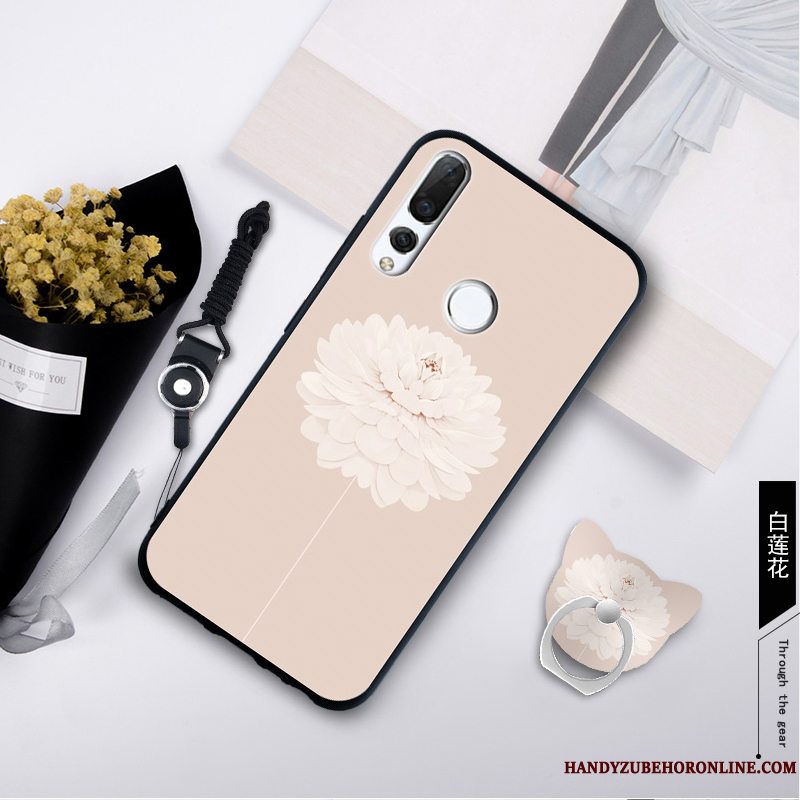 Etui Huawei P Smart+ 2019 Blød Telefongrøn, Cover Huawei P Smart+ 2019 Hængende Ornamenter Ny