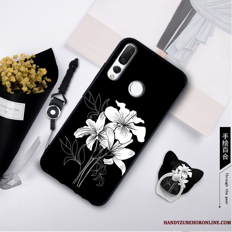 Etui Huawei P Smart+ 2019 Blød Telefongrøn, Cover Huawei P Smart+ 2019 Hængende Ornamenter Ny