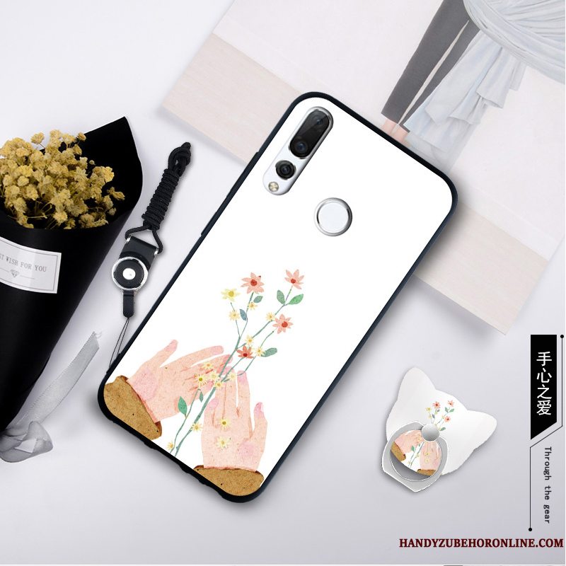 Etui Huawei P Smart+ 2019 Blød Telefongrøn, Cover Huawei P Smart+ 2019 Hængende Ornamenter Ny