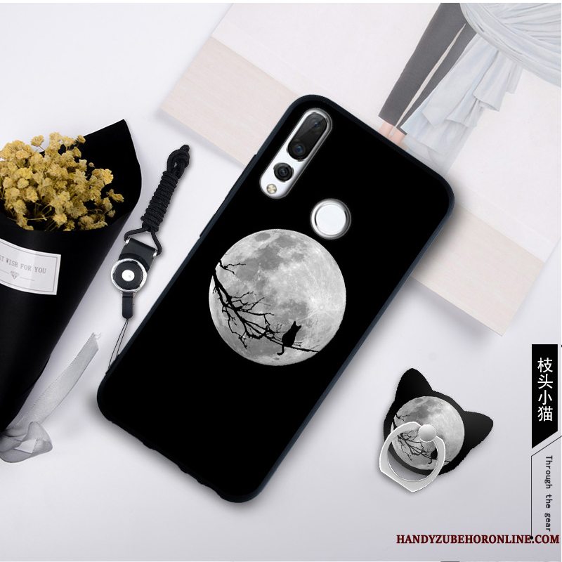 Etui Huawei P Smart+ 2019 Blød Telefongrøn, Cover Huawei P Smart+ 2019 Hængende Ornamenter Ny