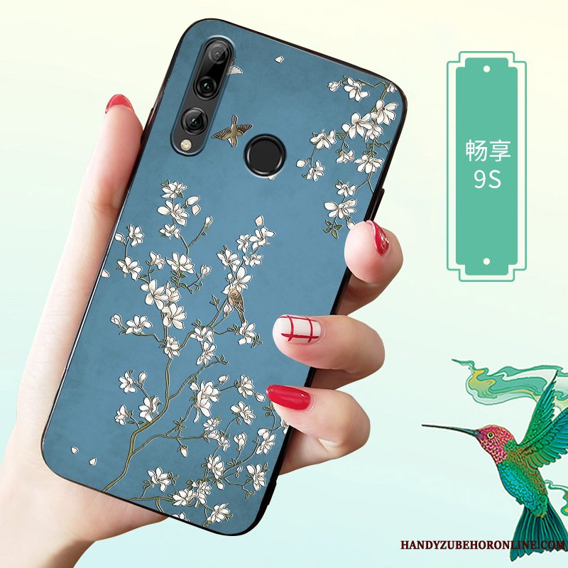 Etui Huawei P Smart+ 2019 Blød Tilpas Net Red, Cover Huawei P Smart+ 2019 Tasker Lyserød Mønster