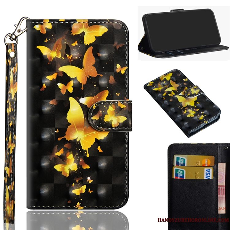 Etui Huawei P Smart 2019 Læder Hvid, Cover Huawei P Smart 2019 Tegnebog