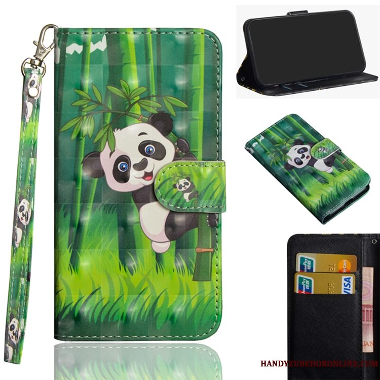 Etui Huawei P Smart 2019 Læder Hvid, Cover Huawei P Smart 2019 Tegnebog