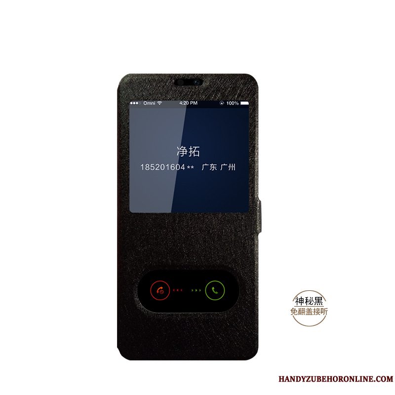 Etui Huawei P Smart 2019 Læder Telefonblå, Cover Huawei P Smart 2019 Folio Vinduer