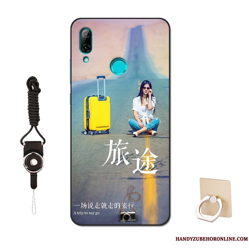 Etui Huawei P Smart 2019 Mode Tilpas Skærmbeskyttelse, Cover Huawei P Smart 2019 Tasker Telefonsort
