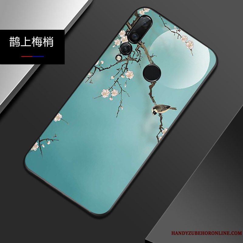 Etui Huawei P Smart+ 2019 Relief Telefontrendy, Cover Huawei P Smart+ 2019 Tasker Anti-fald Let Tynd