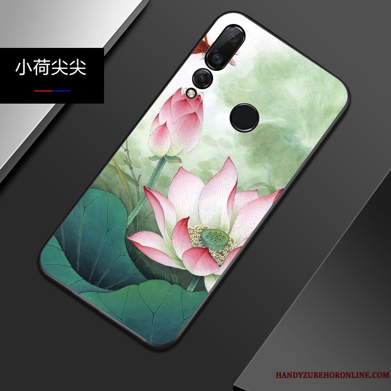 Etui Huawei P Smart+ 2019 Relief Telefontrendy, Cover Huawei P Smart+ 2019 Tasker Anti-fald Let Tynd