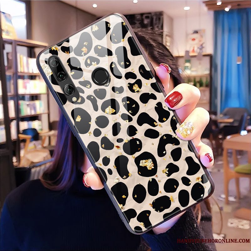 Etui Huawei P Smart+ 2019 Silikone Anti-fald Pulver, Cover Huawei P Smart+ 2019 Blød Hjerte Hængende Ornamenter