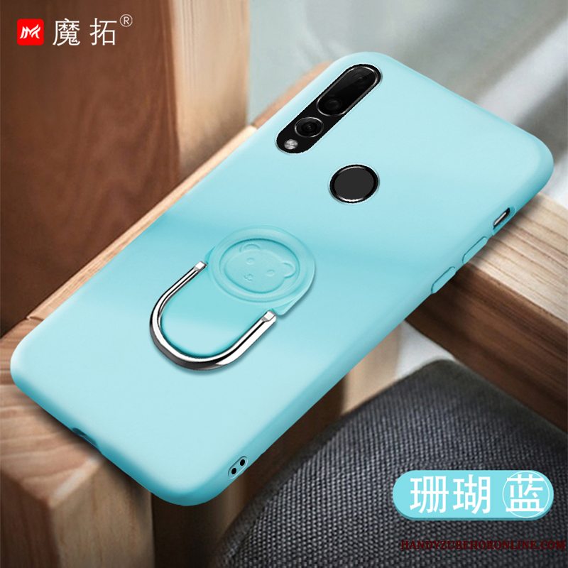 Etui Huawei P Smart+ 2019 Silikone Sort Telefon, Cover Huawei P Smart+ 2019