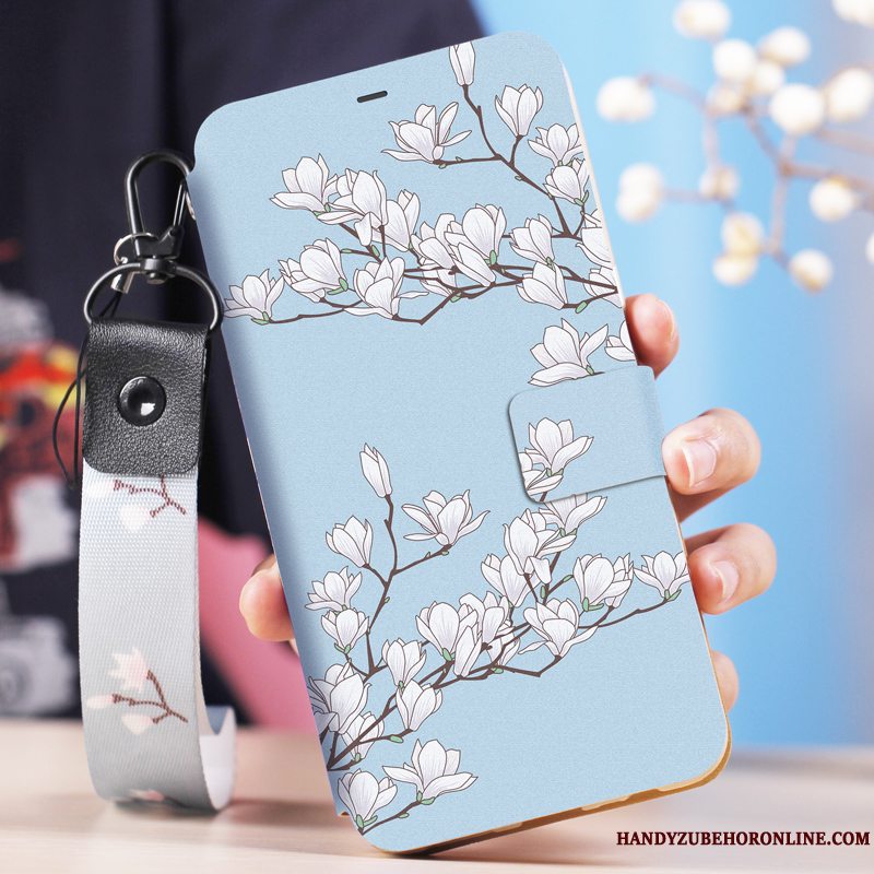 Etui Huawei P Smart+ 2019 Tasker Anti-fald Af Personlighed, Cover Huawei P Smart+ 2019 Blød Mørkeblå Telefon