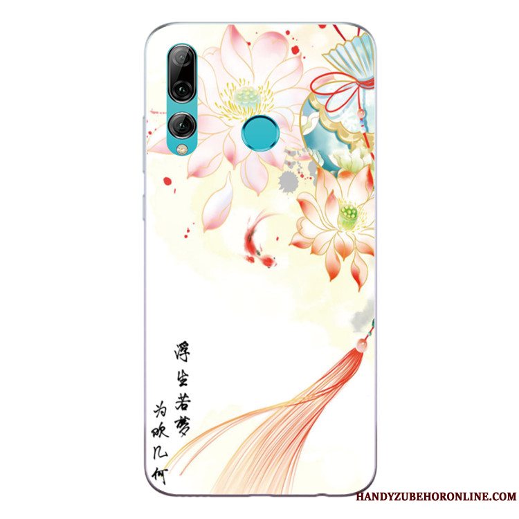 Etui Huawei P Smart+ 2019 Tasker Grøn Anti-fald, Cover Huawei P Smart+ 2019 Silikone Kinesisk Stil Telefon