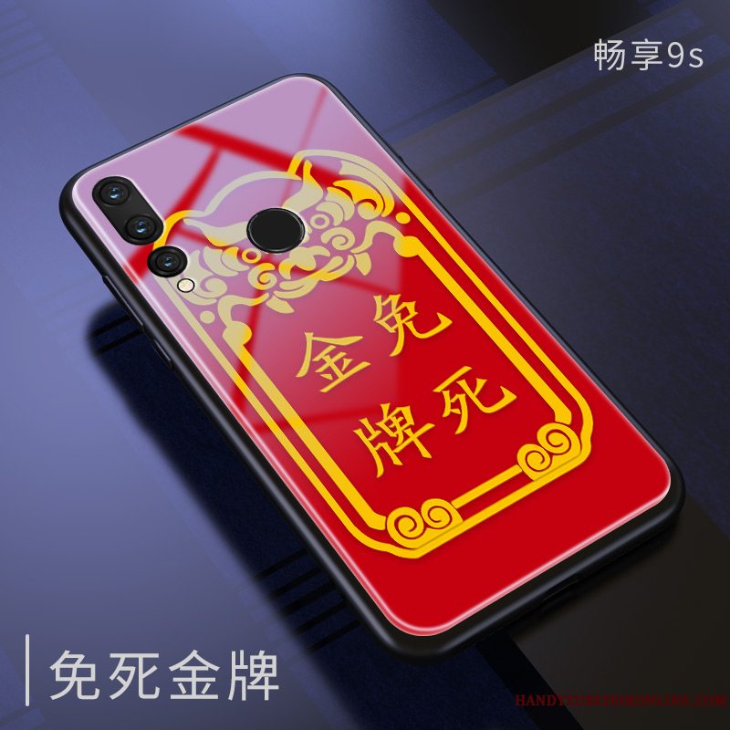 Etui Huawei P Smart+ 2019 Tasker Spejl Trendy, Cover Huawei P Smart+ 2019 Silikone Telefonglas