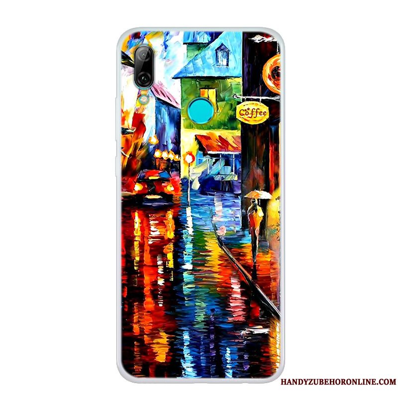 Etui Huawei P Smart 2019 Tasker Telefonsimple, Cover Huawei P Smart 2019 Malet Ny Gennemsigtig