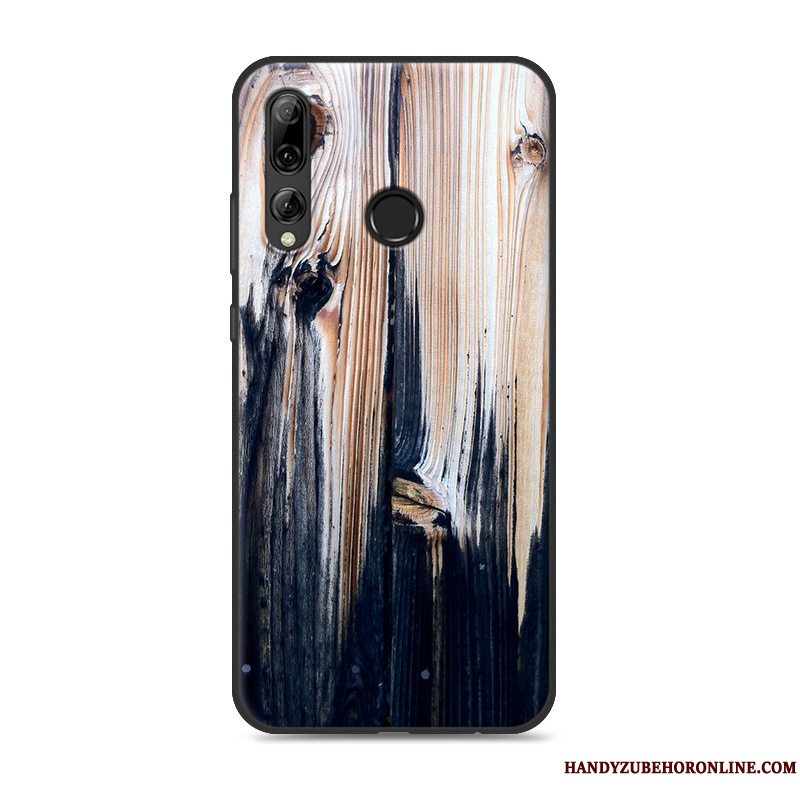 Etui Huawei P Smart+ 2019 Trækorn Trendy Telefon, Cover Huawei P Smart+ 2019 Kreativ Anti-fald Sort