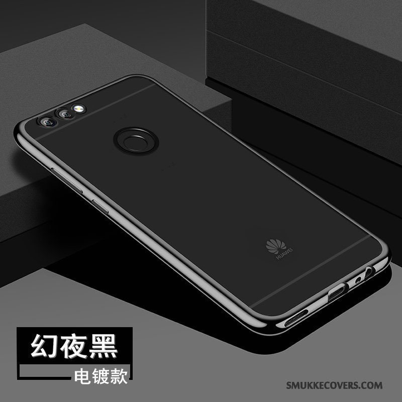 Etui Huawei P Smart Beskyttelse Blå Gennemsigtig, Cover Huawei P Smart Blød Anti-fald Telefon