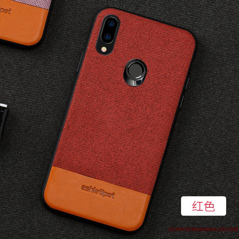 Etui Huawei P Smart+ Beskyttelse Lyserød Trend, Cover Huawei P Smart+ Læder