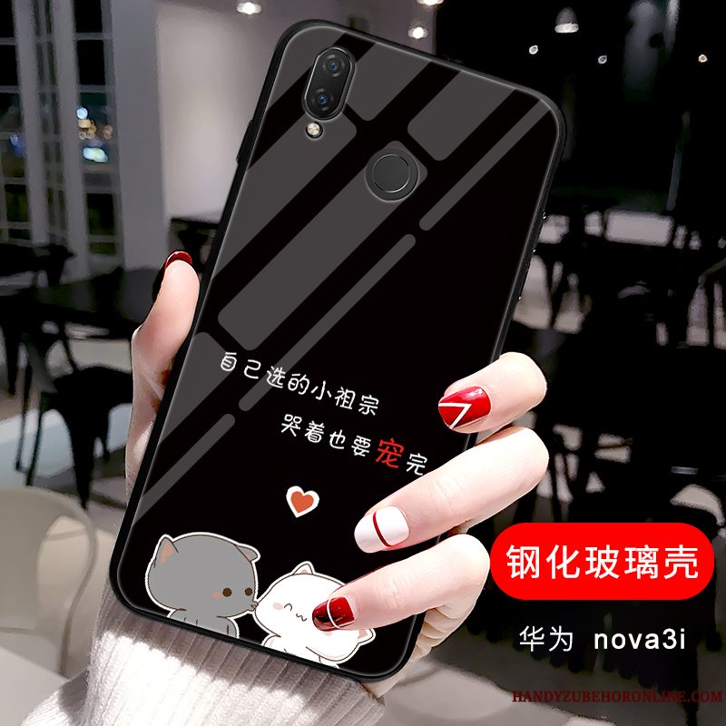 Etui Huawei P Smart+ Cartoon Lyse Elskeren, Cover Huawei P Smart+ Smuk Telefon