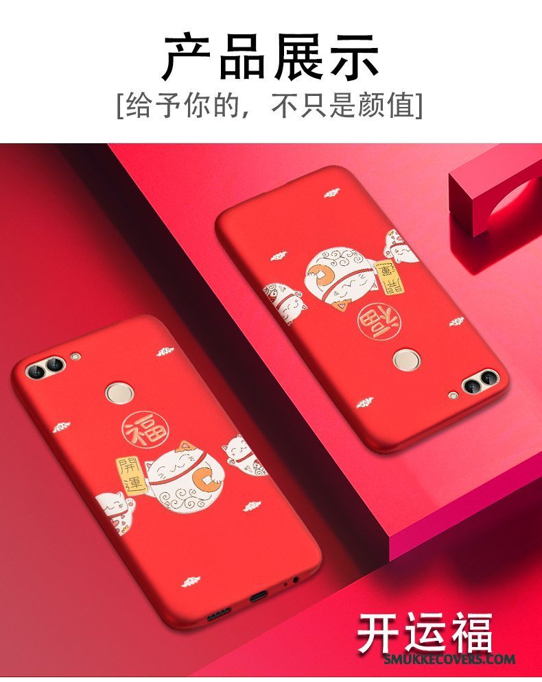 Etui Huawei P Smart Cartoon Telefonanti-fald, Cover Huawei P Smart Silikone Ny Trend