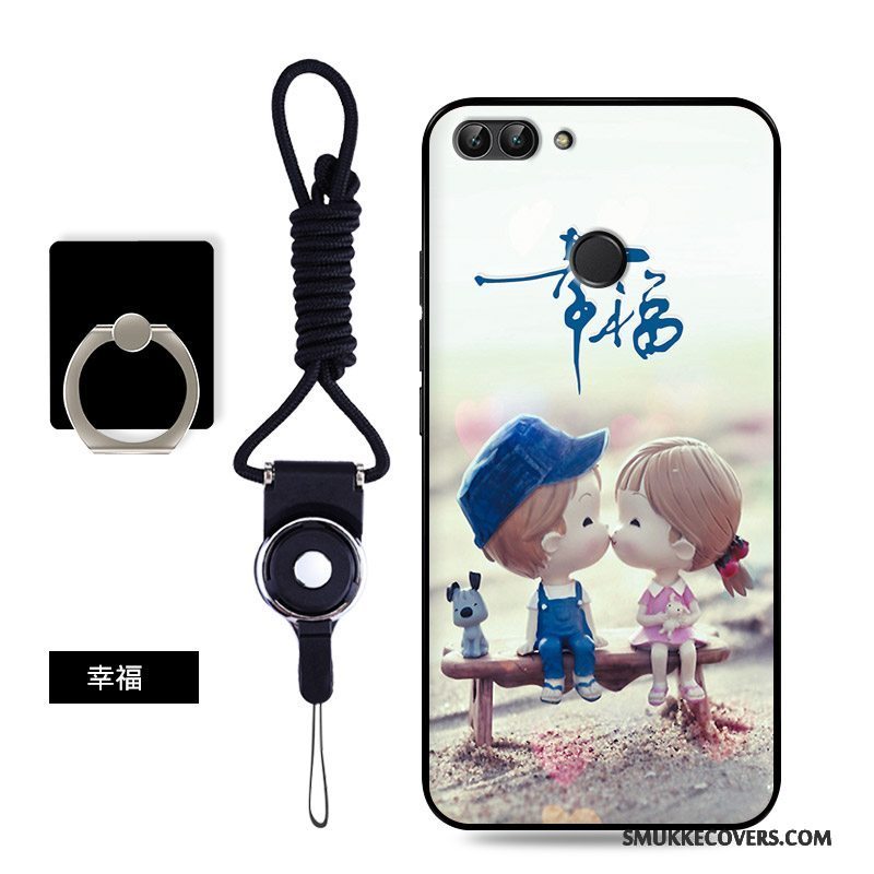 Etui Huawei P Smart Farve Anti-fald Nubuck, Cover Huawei P Smart Tasker Telefon