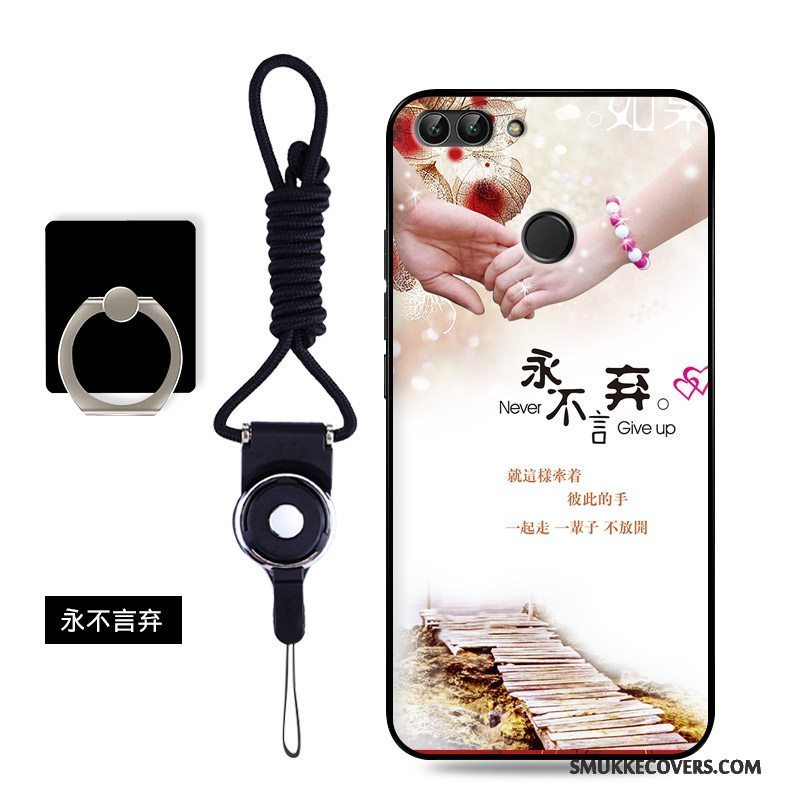 Etui Huawei P Smart Farve Anti-fald Nubuck, Cover Huawei P Smart Tasker Telefon