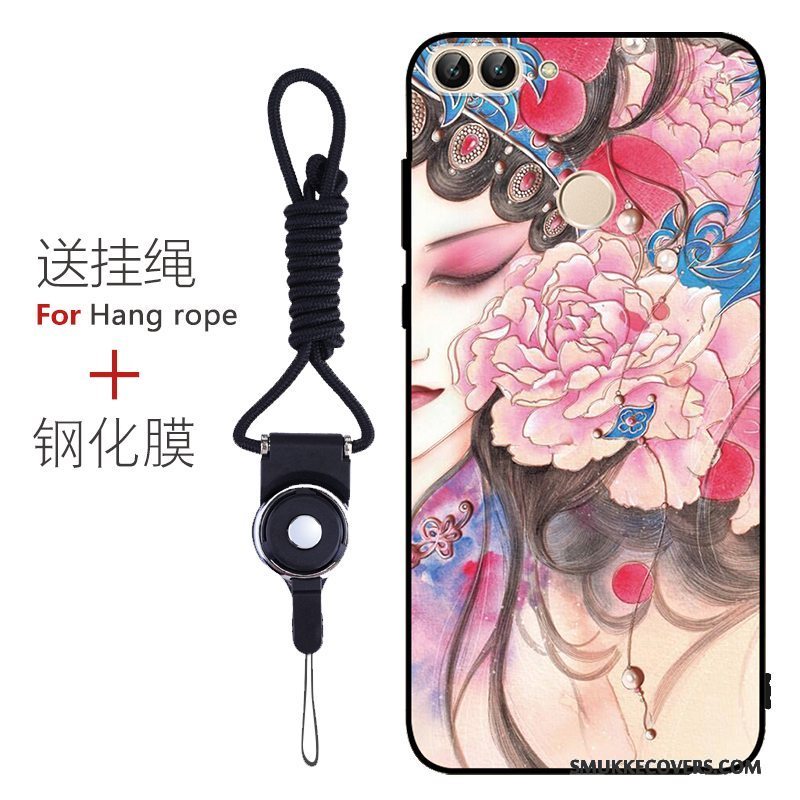 Etui Huawei P Smart Farve Anti-fald Telefon, Cover Huawei P Smart Beskyttelse Mønster Tilpas