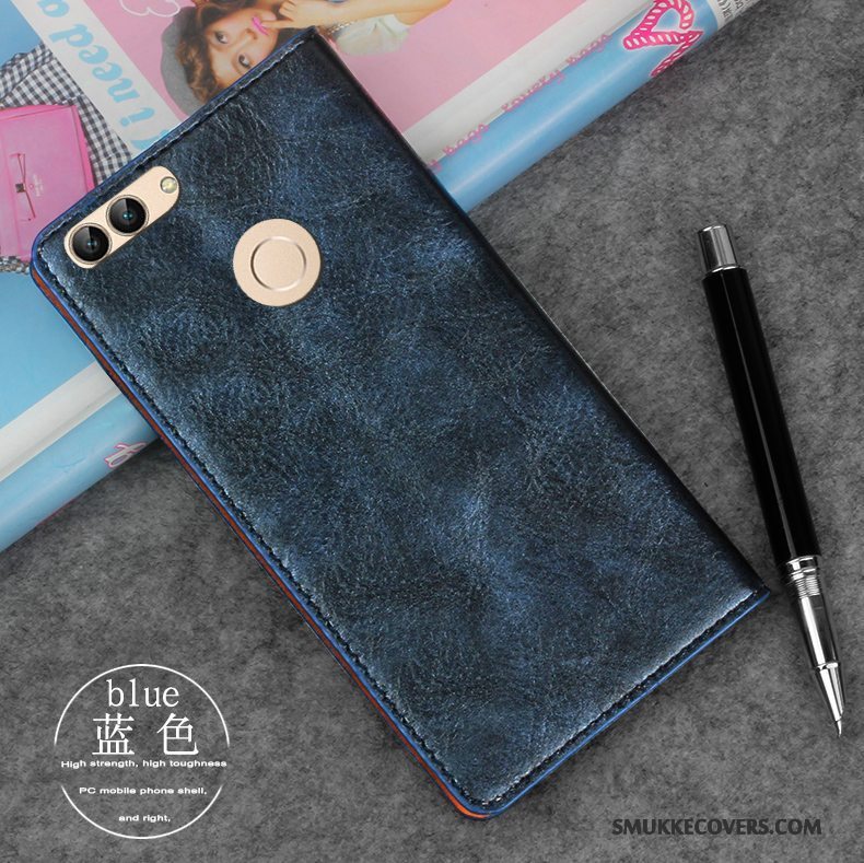 Etui Huawei P Smart Folio Anti-fald Business, Cover Huawei P Smart Beskyttelse Guld Telefon