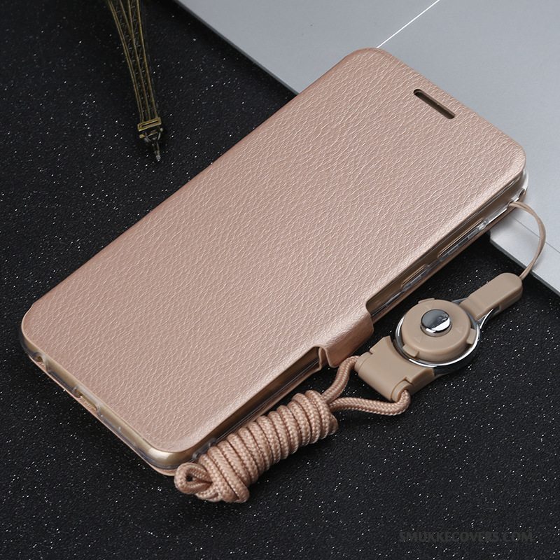 Etui Huawei P Smart Folio Lilla Telefon, Cover Huawei P Smart Læder Anti-fald