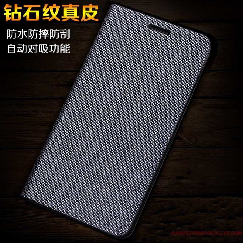 Etui Huawei P Smart+ Folio Silke Guld, Cover Huawei P Smart+ Beskyttelse Mønster Telefon