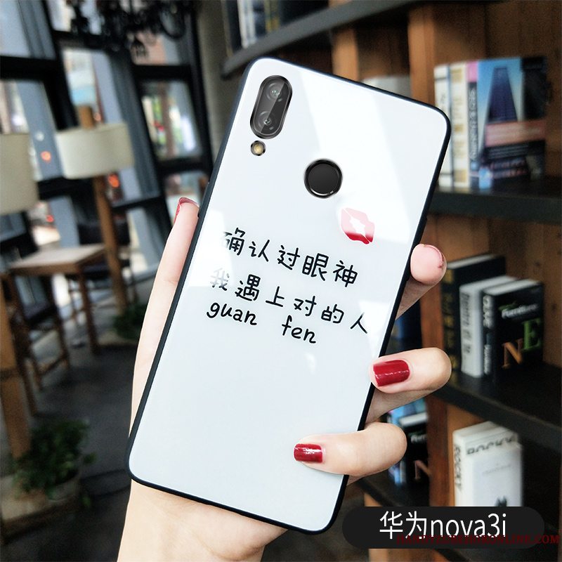 Etui Huawei P Smart+ Kreativ Elskeren Sort, Cover Huawei P Smart+ Beskyttelse Nat Trendy