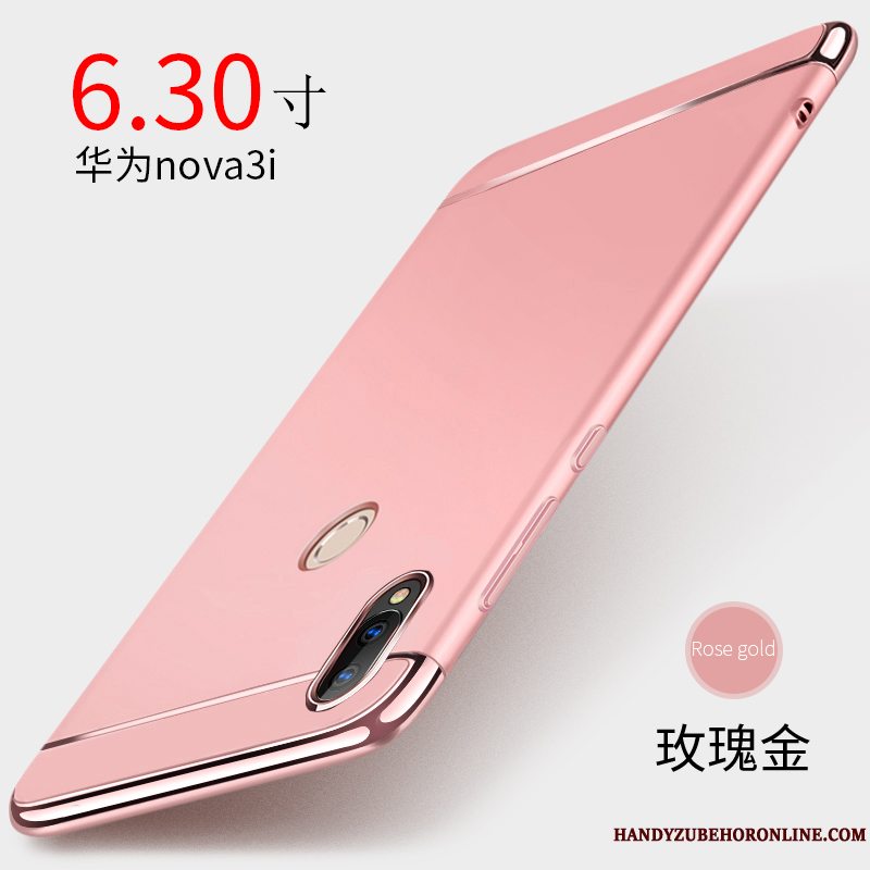 Etui Huawei P Smart+ Kreativ Hærdning Anti-fald, Cover Huawei P Smart+ Tasker Nubuck Sort