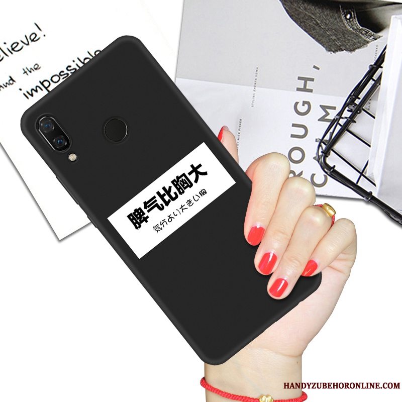 Etui Huawei P Smart+ Kreativ Trendy Sort, Cover Huawei P Smart+ Blød Telefonanti-fald