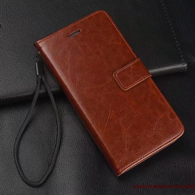 Etui Huawei P Smart+ Læder Anti-fald Telefon, Cover Huawei P Smart+ Folio Rød