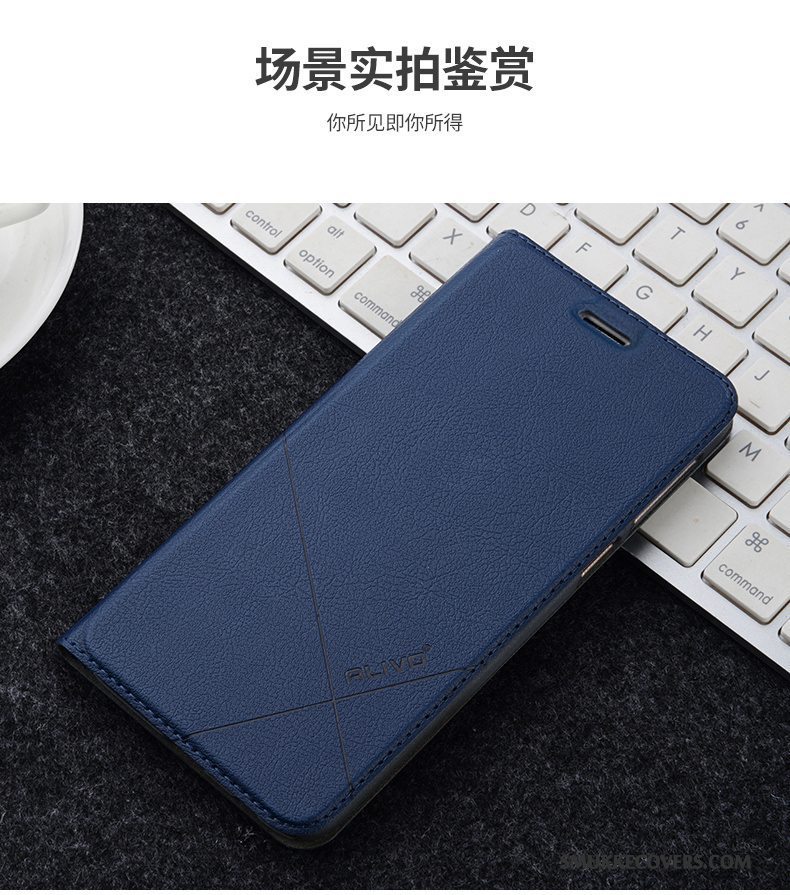 Etui Huawei P Smart Læder Guld Telefon, Cover Huawei P Smart Folio