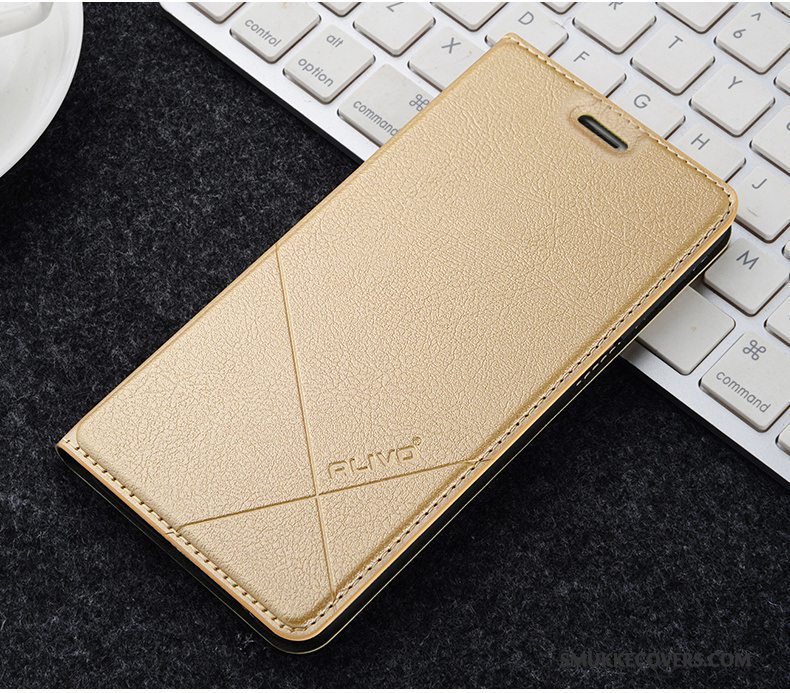 Etui Huawei P Smart Læder Guld Telefon, Cover Huawei P Smart Folio