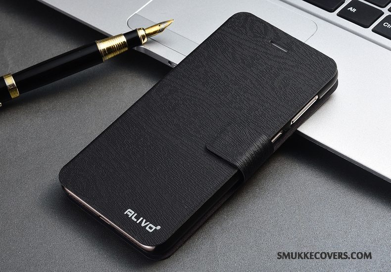 Etui Huawei P Smart Læder Sort Telefon, Cover Huawei P Smart Folio