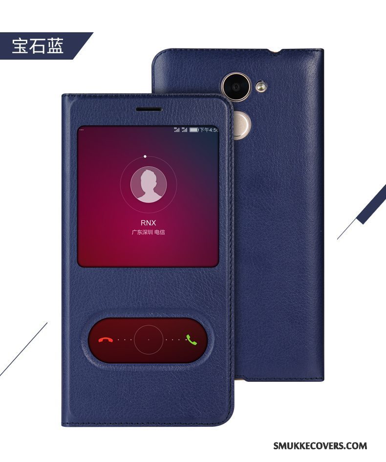 Etui Huawei P Smart Læder Telefonguld, Cover Huawei P Smart Beskyttelse