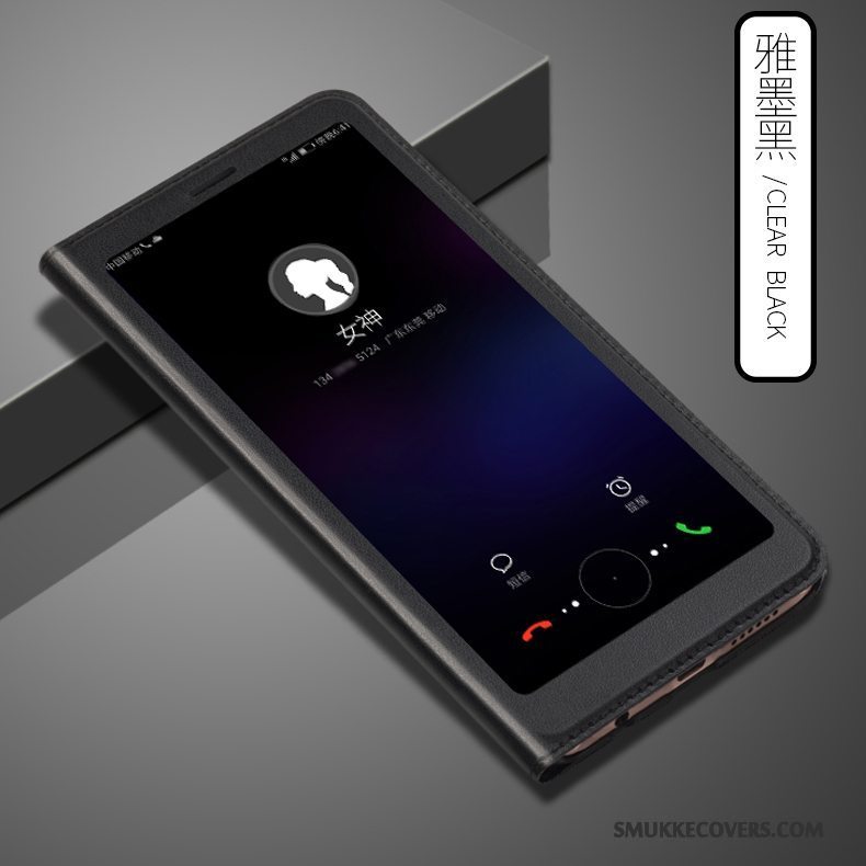 Etui Huawei P Smart Læder Telefonlyserød, Cover Huawei P Smart Folio Trend Anti-fald