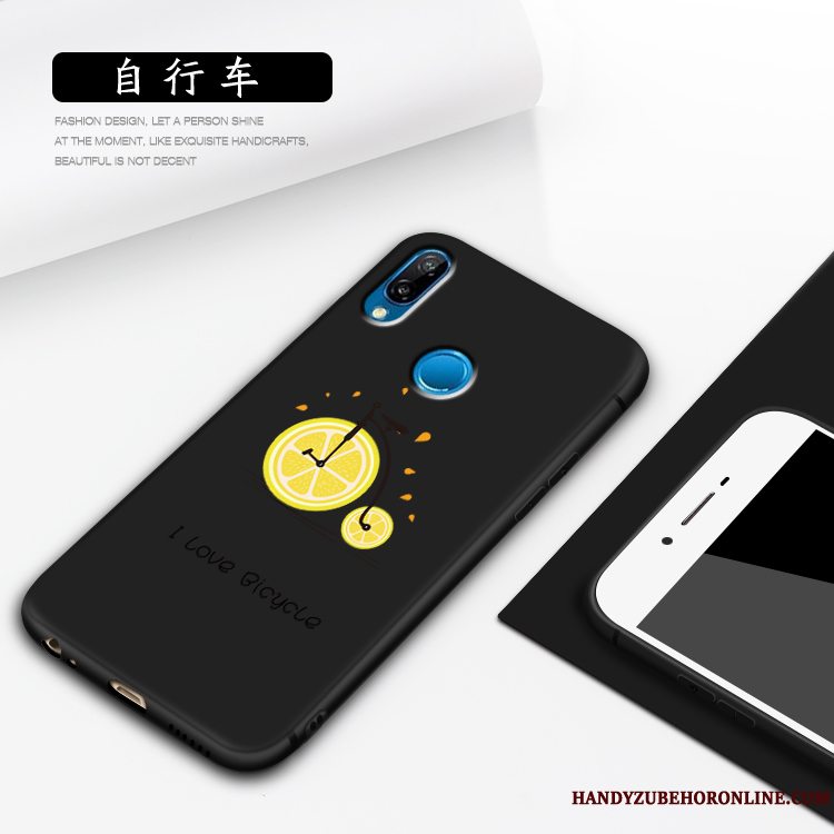 Etui Huawei P Smart+ Malet Telefonrød, Cover Huawei P Smart+ Blød