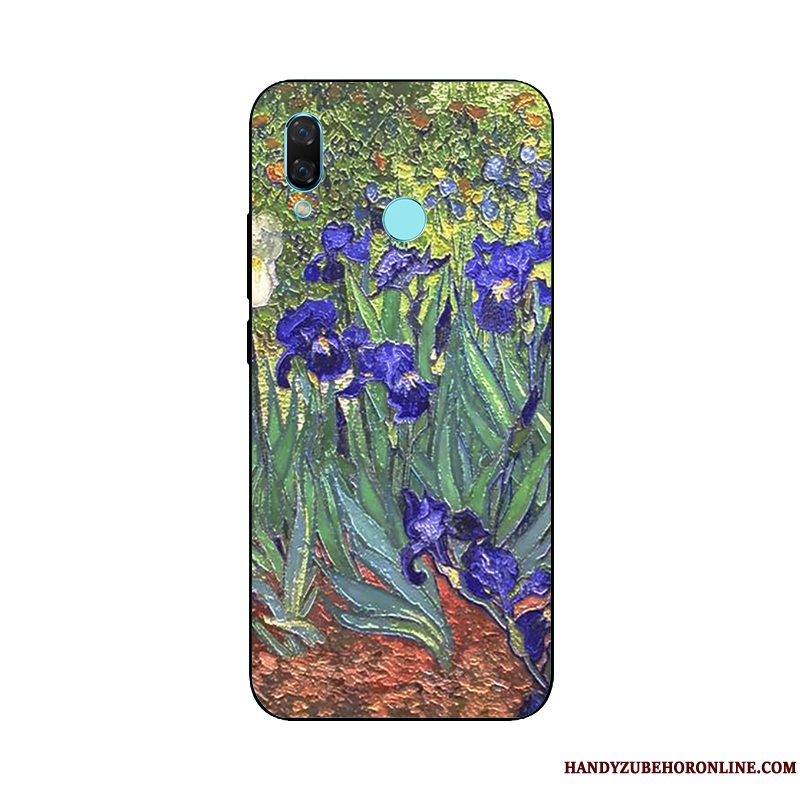 Etui Huawei P Smart+ Relief Hængende Ornamenter Telefon, Cover Huawei P Smart+ Beskyttelse Oliemaleri Europa